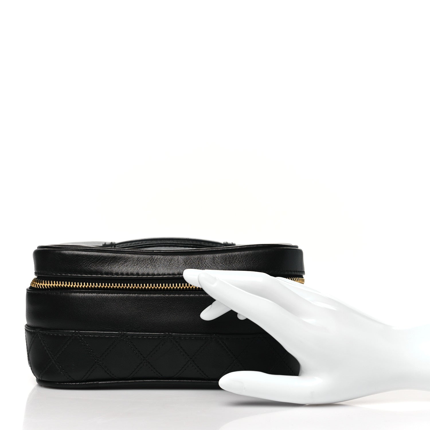 Chanel Lambskin Vanity Cosmetic Case Black 2 of 11