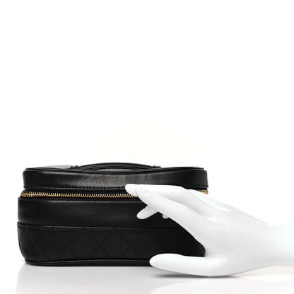 Chanel Lambskin Vanity Cosmetic Case Black 2 of 11