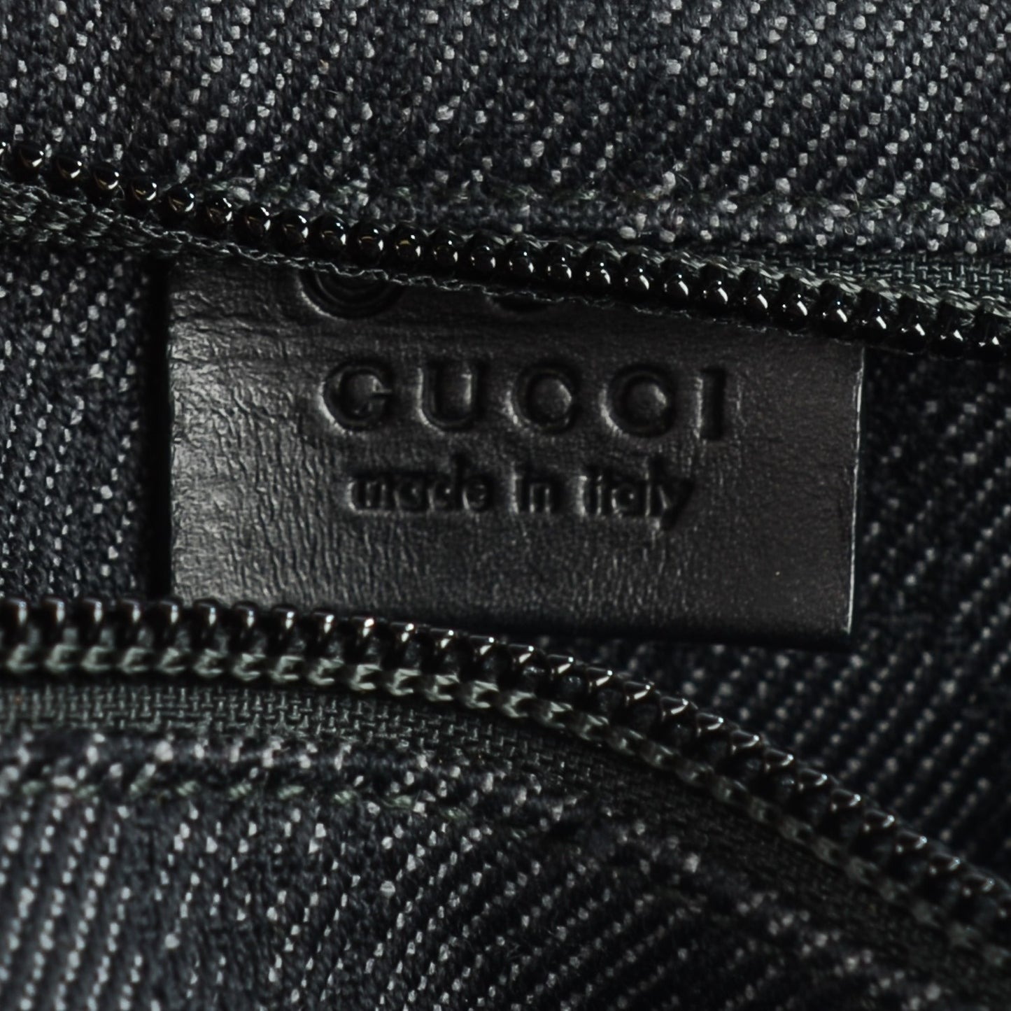 Denim Monogram Large Collapsible Travel Tote Black