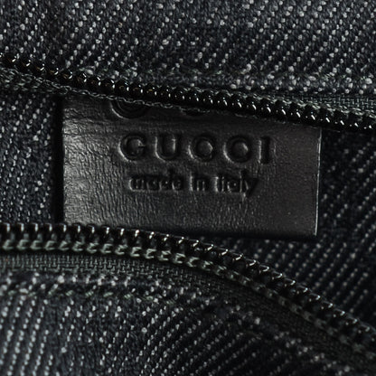 Gucci Denim Monogram Large Collapsible Travel Tote Black 6 of 8