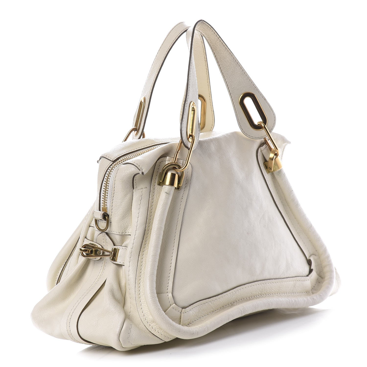 Chloe Calfskin Medium Paraty Cream 2 of 11