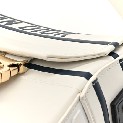 Christian Dior Smooth Calfskin Diorcamp Bag White Blue 17 of 19