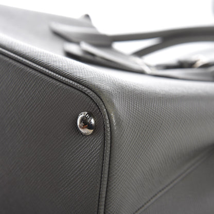 Prada Saffiano Cuir Medium Double Bag Marmo 8 of 12
