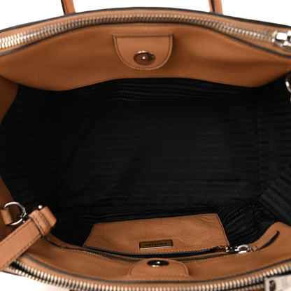 Prada Vitello Daino Twin Pocket Tote Sabbia 5 of 14