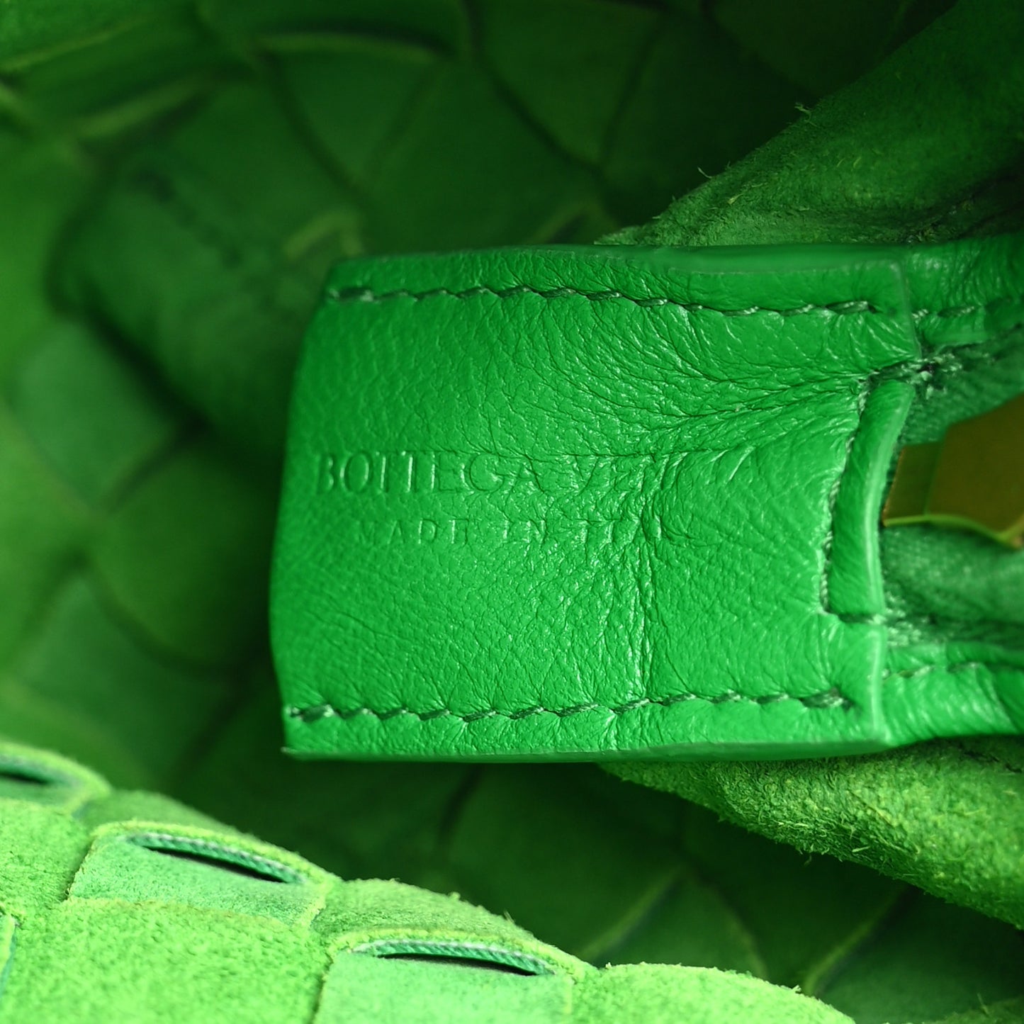 Nappa Intrecciato Small Loop Camera Bag Parakeet