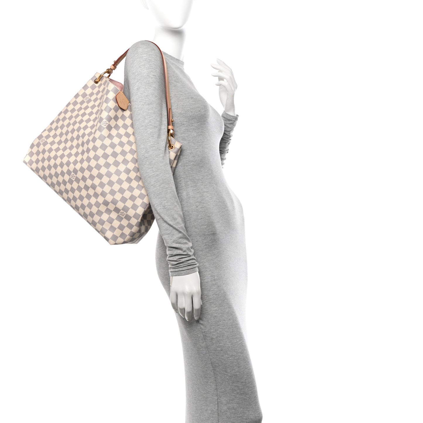 Damier Azur Graceful MM Rose Ballerine