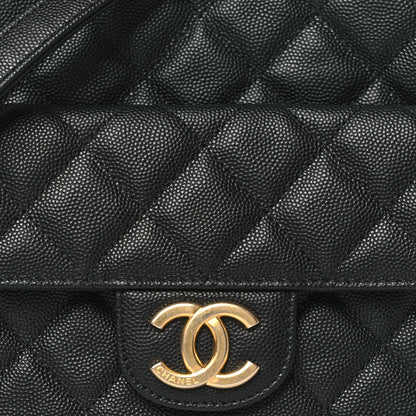 Chanel Caviar Quilted Wavy CC Hobo Black 8 of 10