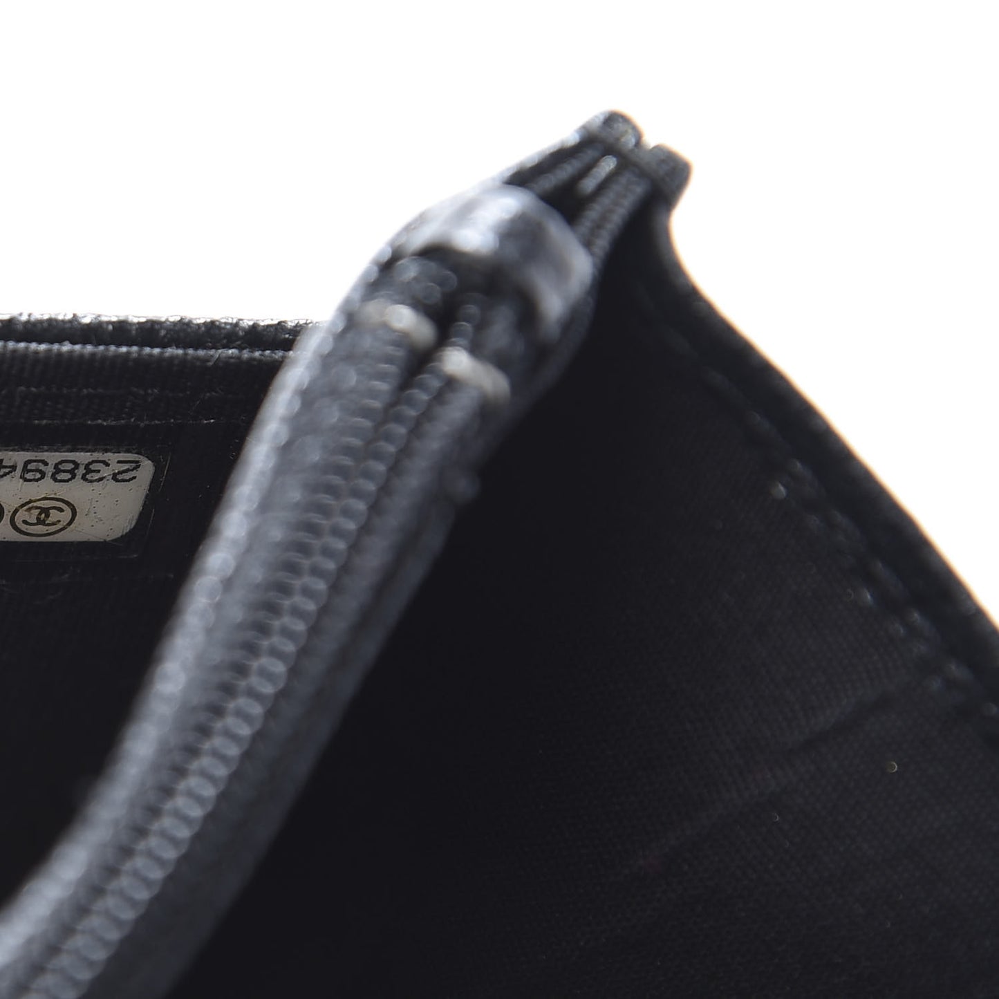 Caviar Quilted Boy Wallet On Chain WOC Black