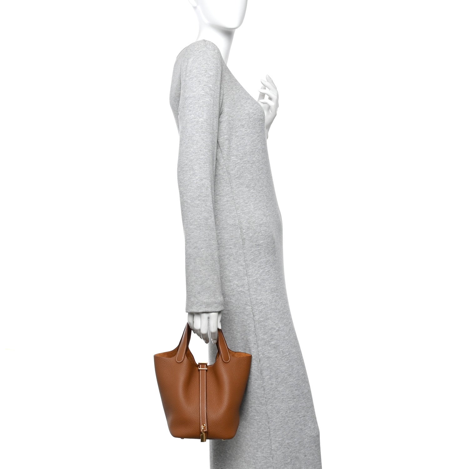 Hermes Taurillon Clemence Picotin Lock 18 PM Gold 2 of 11