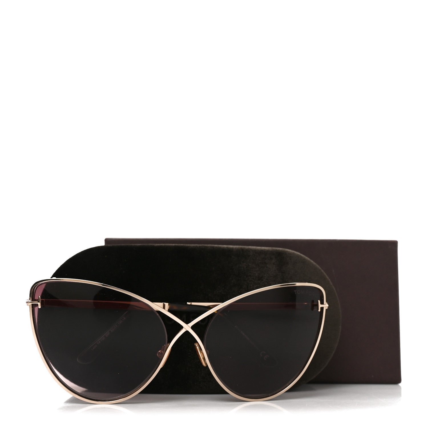 Tom Ford Metal Leila Cat Eye Sunglasses TF786 Gold 7 of 7