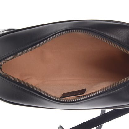 Gucci Calfskin Matelasse Small GG Marmont Chain Shoulder Bag Black 5 of 8