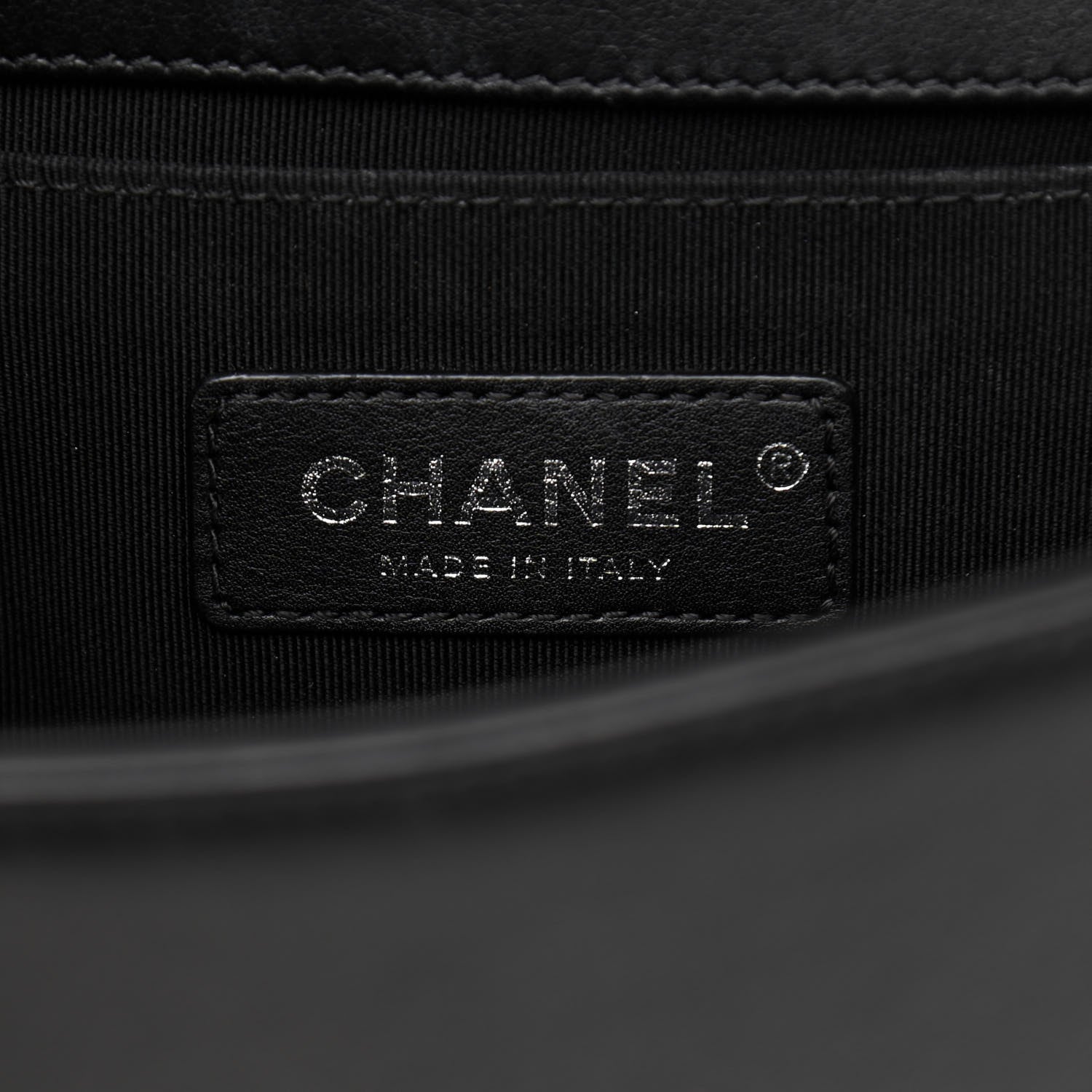 Chanel Calfskin Chevron Quilted Small Boy Flap Black 6 of 13