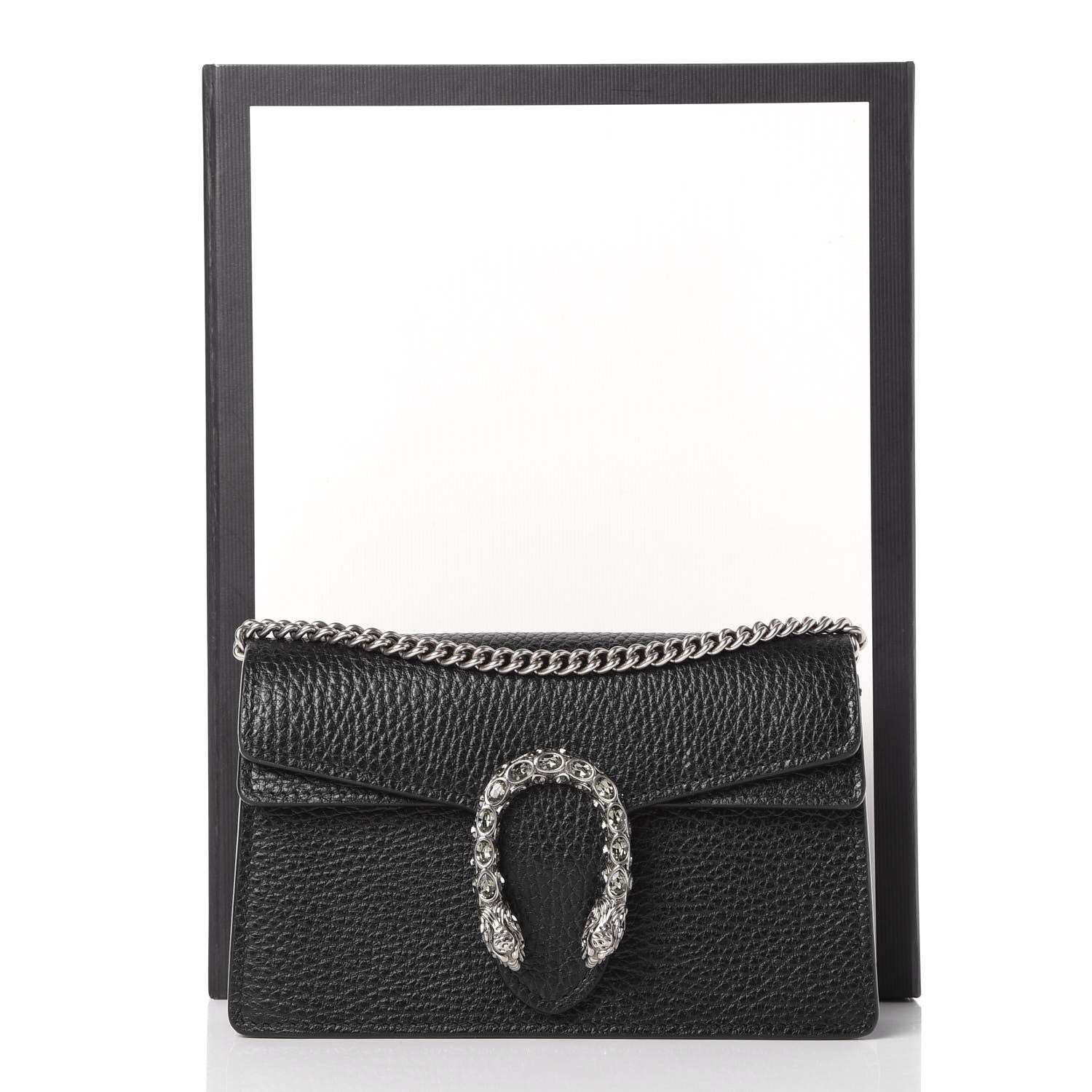 Gucci Calfskin Super Mini Dionysus Shoulder Bag Black 8 of 8