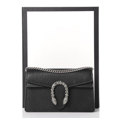 Gucci Calfskin Super Mini Dionysus Shoulder Bag Black 8 of 8