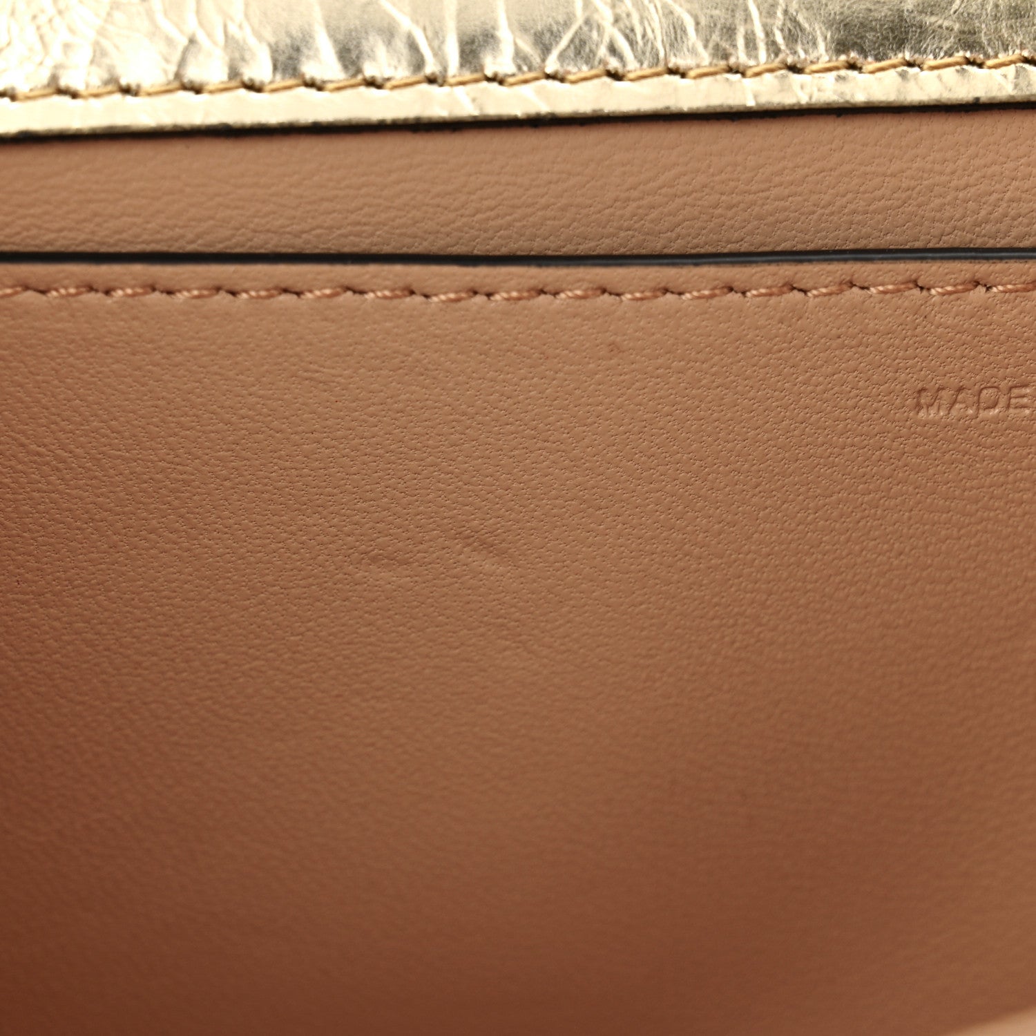 Valentino Garavani Metallic Crackle Effect Calfskin Vlogo Loco Shoulder Bag Platino 11 of 11