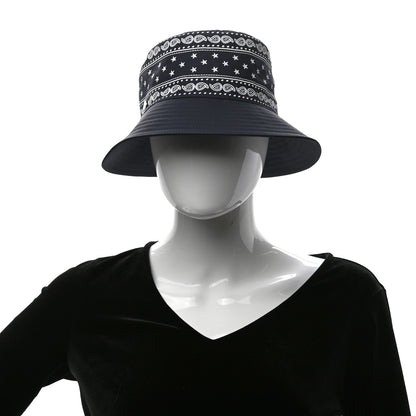Hermes Technical Gabardine Balade Bandana Bucket Hat 57 Marine 2 of 8