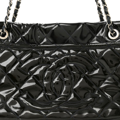 Chanel Patent Quilted Timeless CC Soft Tote Blue 8 of 14