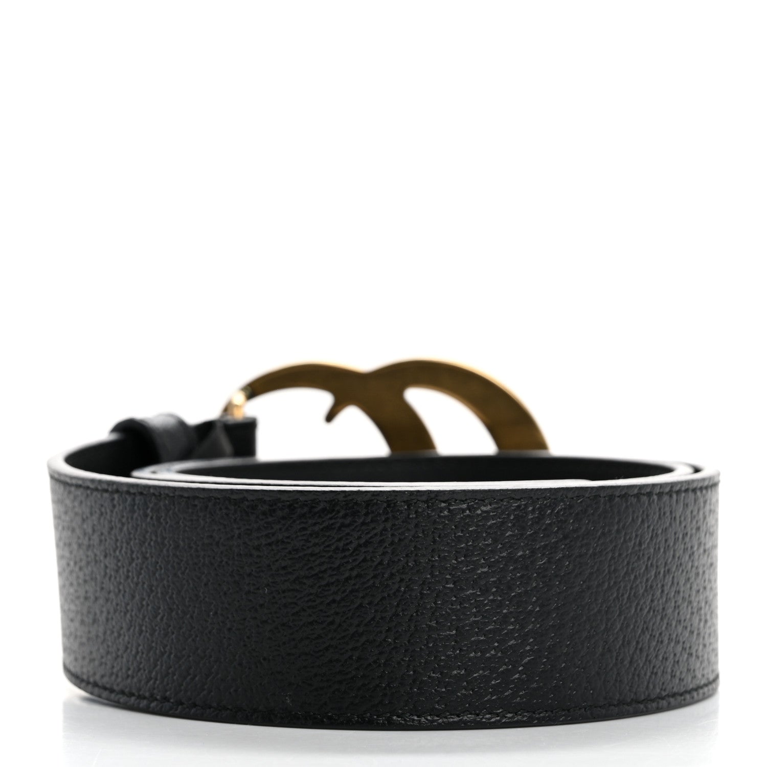 Gucci Textured Calfskin Double G 40mm Belt 75 30 Black 2 of 6