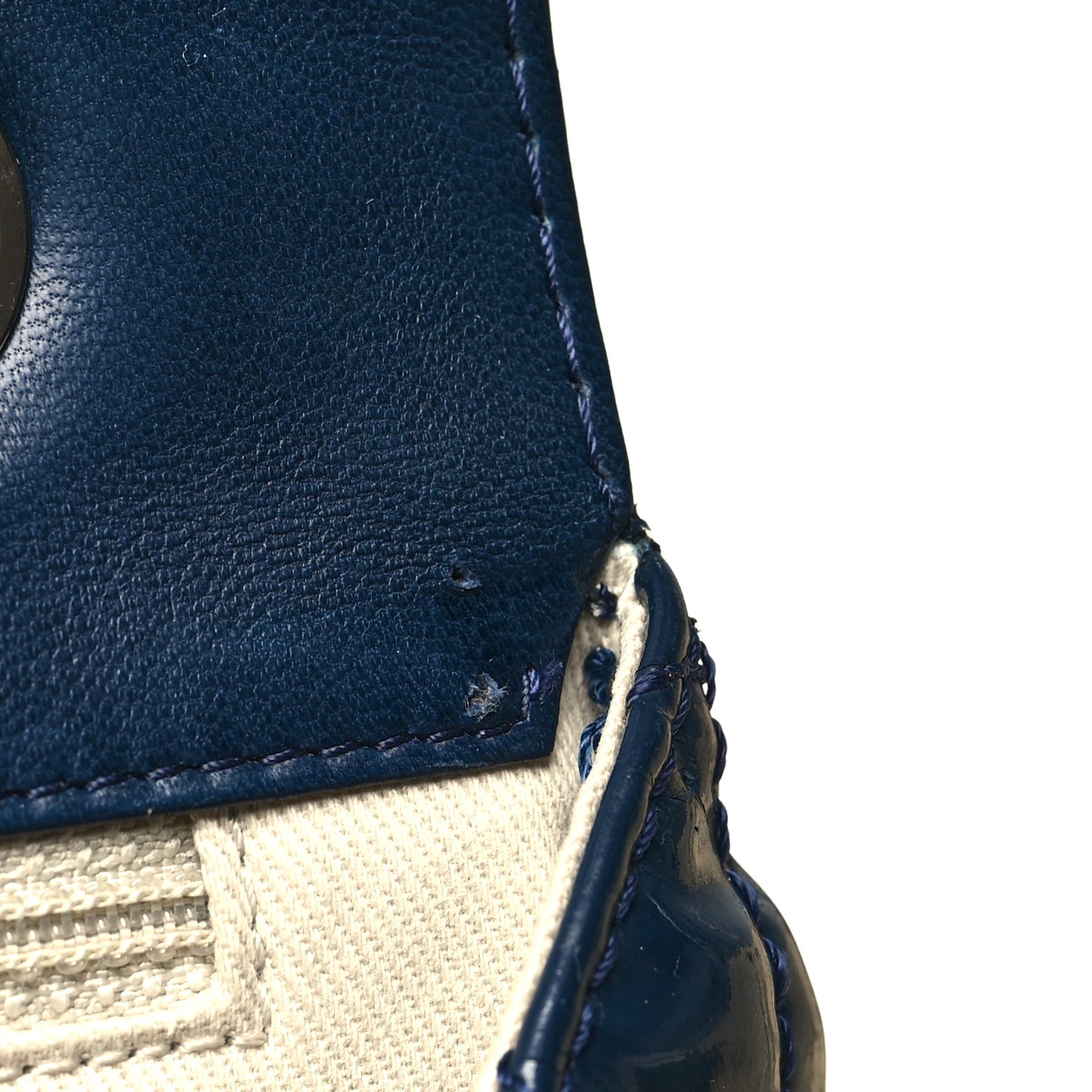 Chanel Vinyl Quilted In the Business Flap Bag Navy Blue 13 of 13