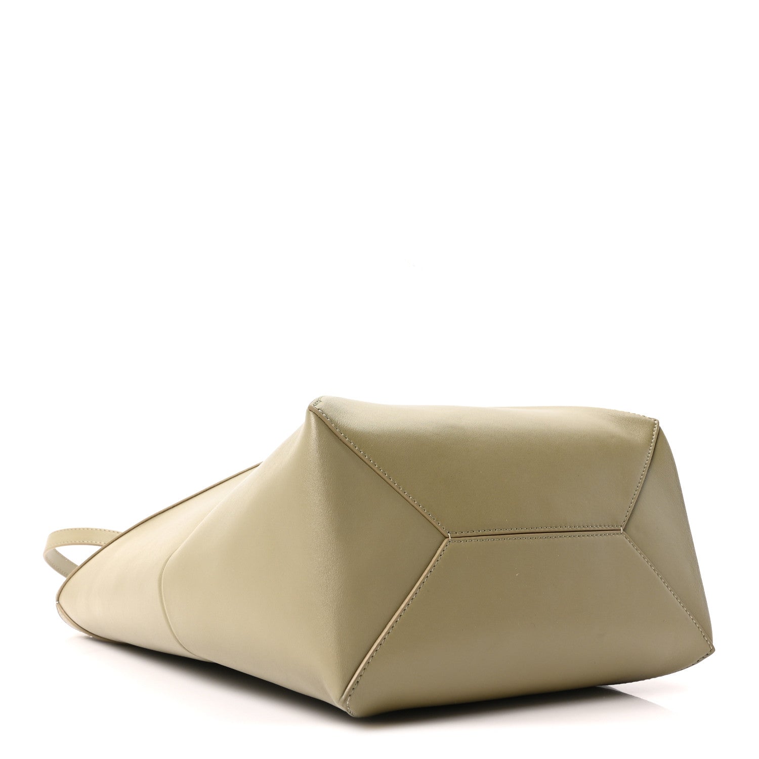 Loewe Shiny Calfskin Medium Puzzle Fold Tote Dark Khaki 4 of 10