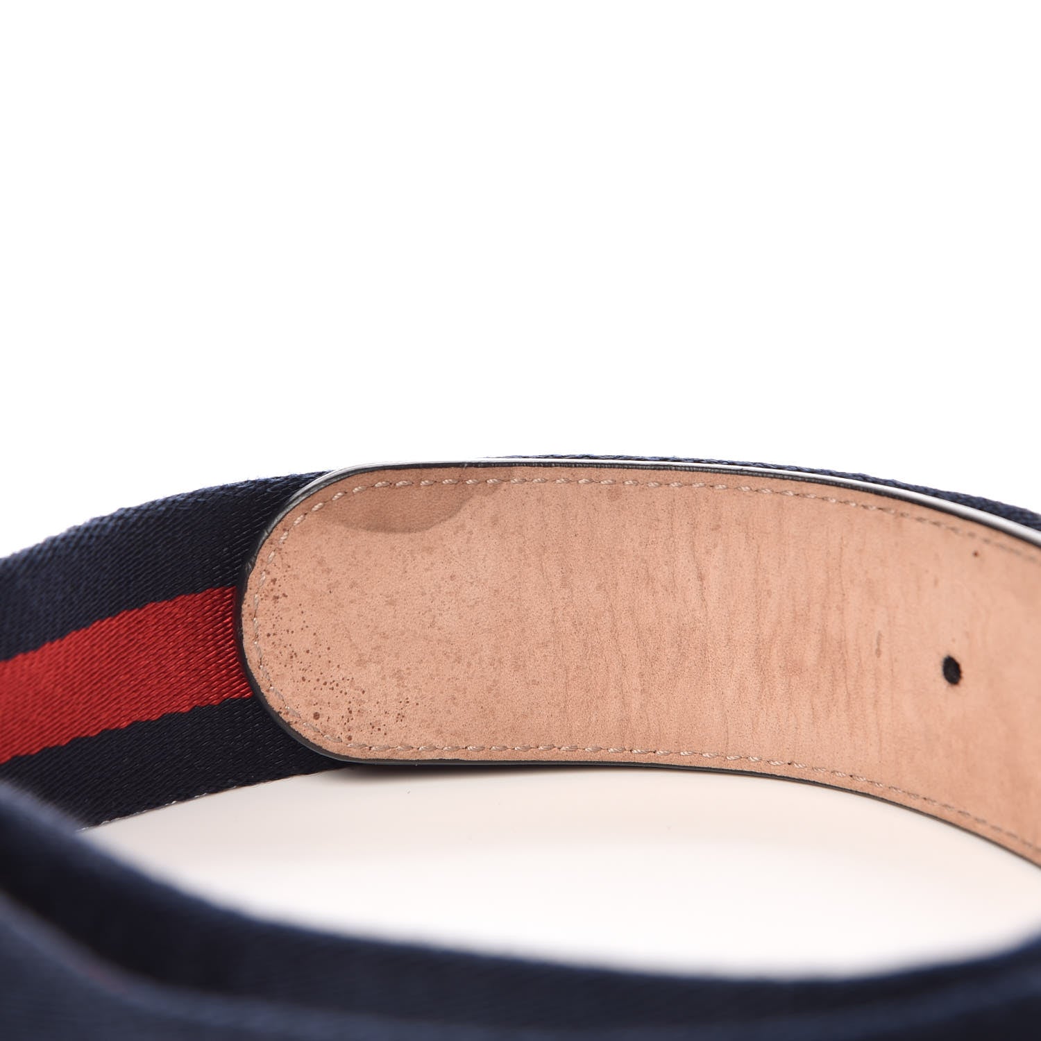 Gucci Canvas Web Interlocking G Belt 85 34 Navy 6 of 6