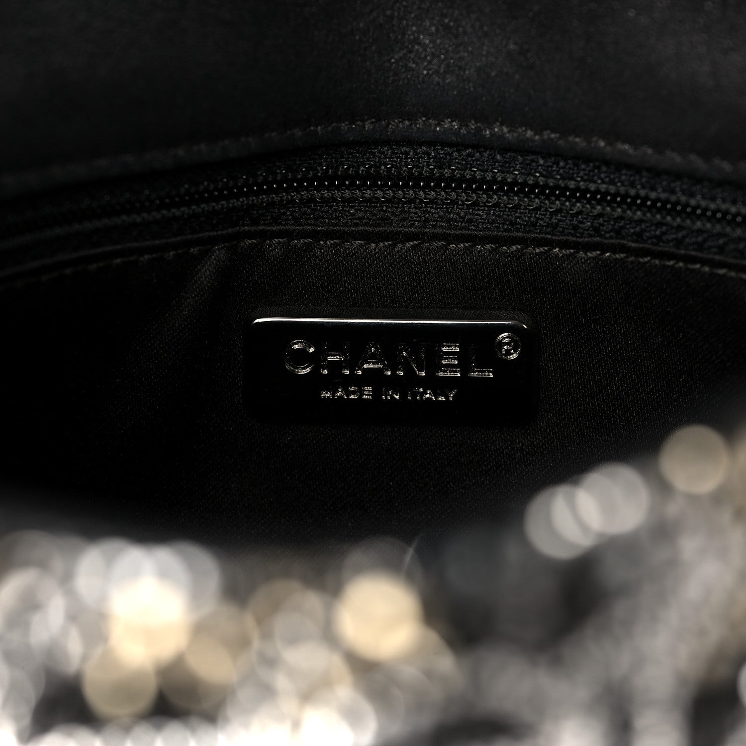 Chanel Suede Crystal Camellia Mini Rectangular Flap Black 5 of 9