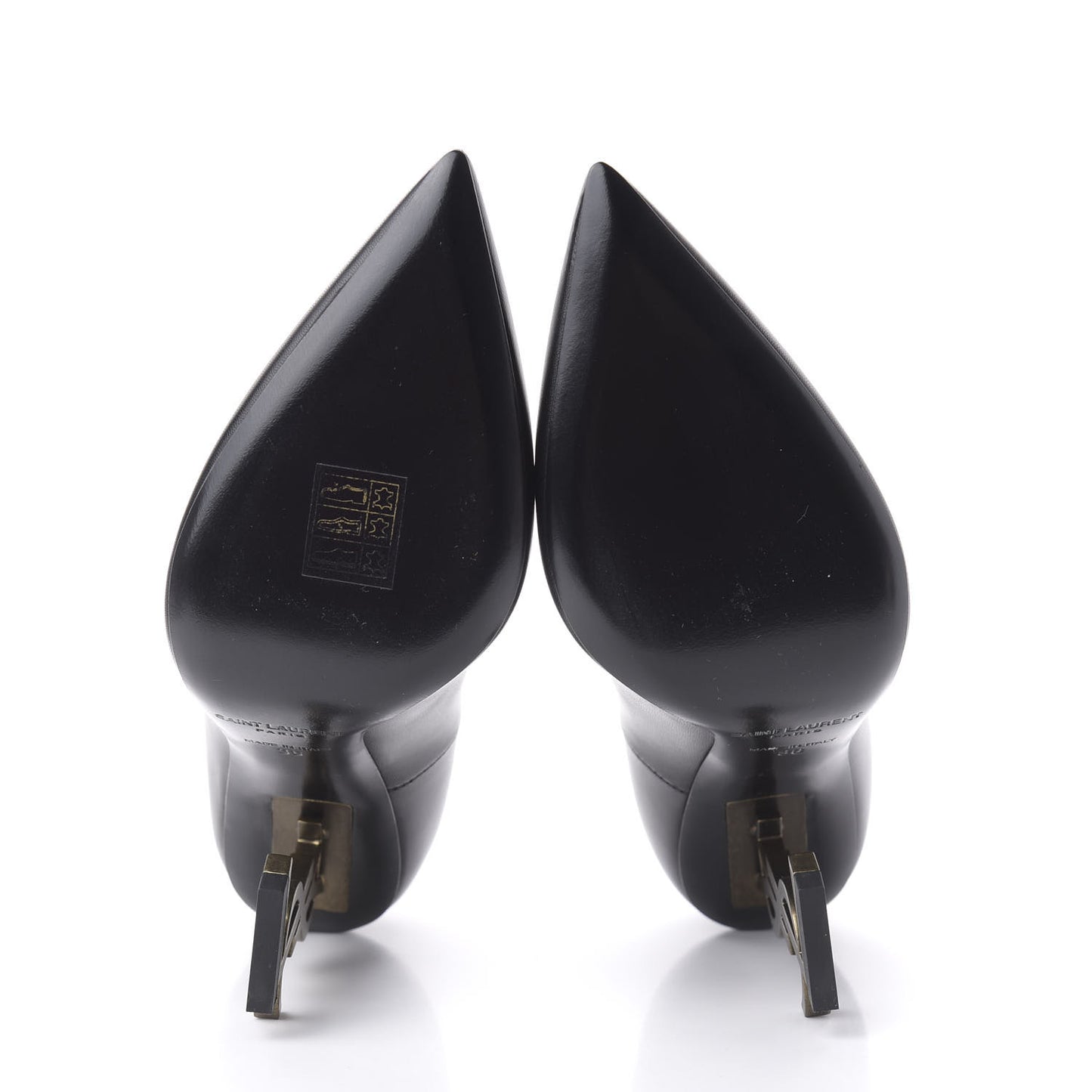 Calfskin Opyum 110 Pumps 36 Black Gold