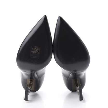 Saint Laurent Calfskin Opyum 110 Pumps 36 Black Gold 5 of 9