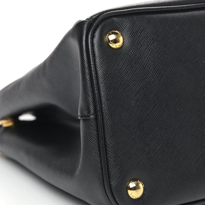Prada Saffiano Medium Galleria Double Zip Tote Black 6 of 6