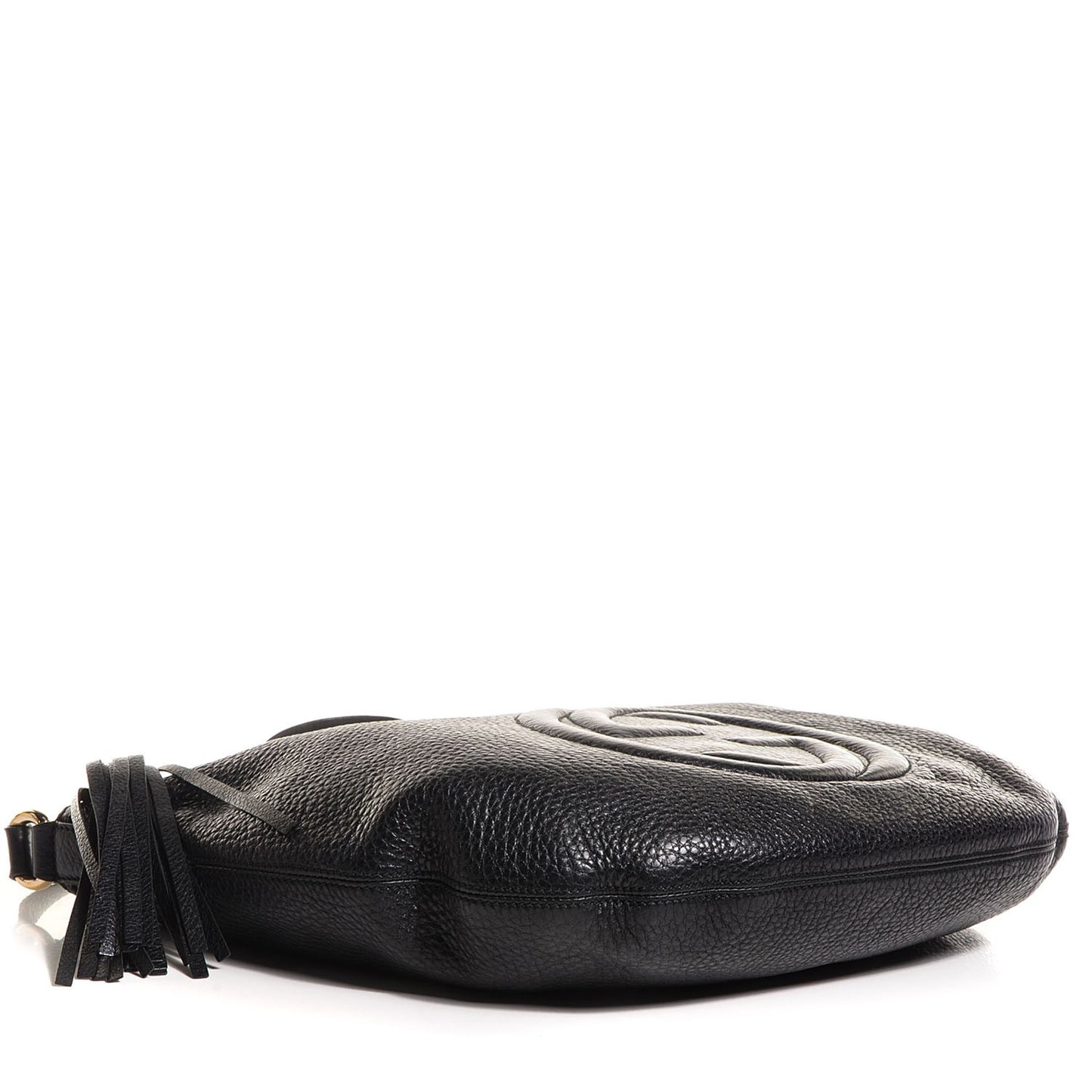 Pebbled Calfskin Medium Soho Hobo Black