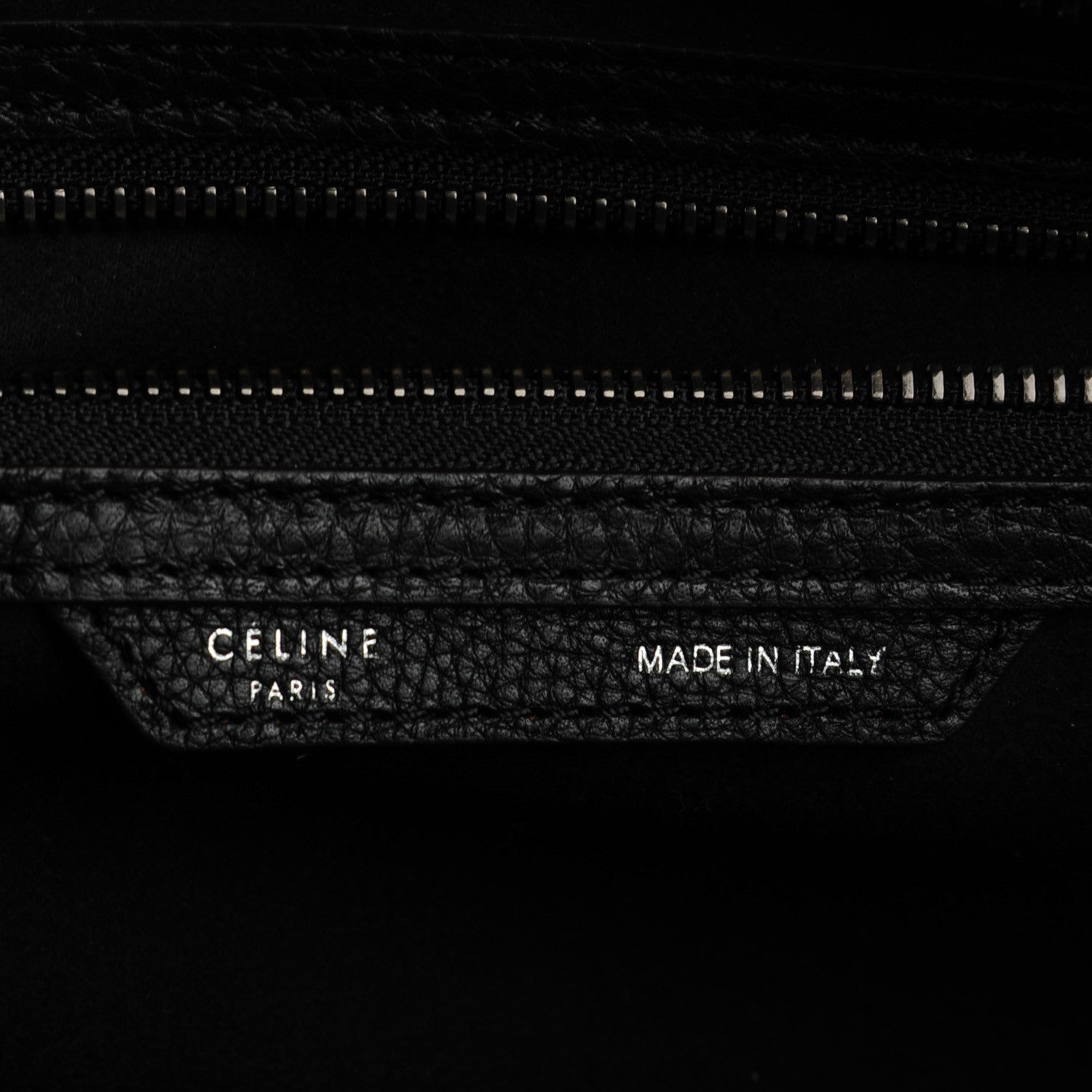 Celine Drummed Calfskin Mini Luggage Black 6 of 8