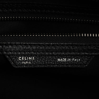 Celine Drummed Calfskin Mini Luggage Black 6 of 8