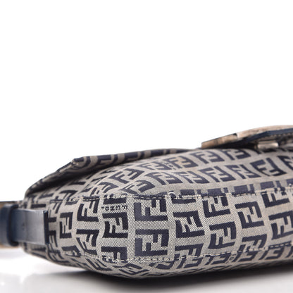 Fendi Zucchino Mini Mama Baguette Navy 6 of 8