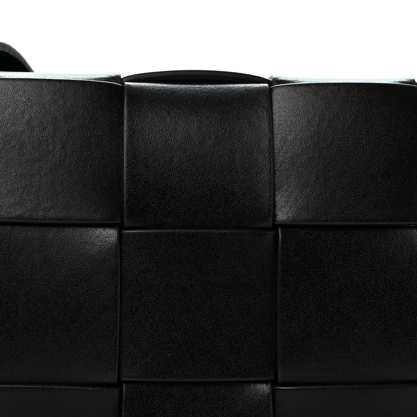 Nappa Maxi Intreccio Cassette Bag Black Parakeet