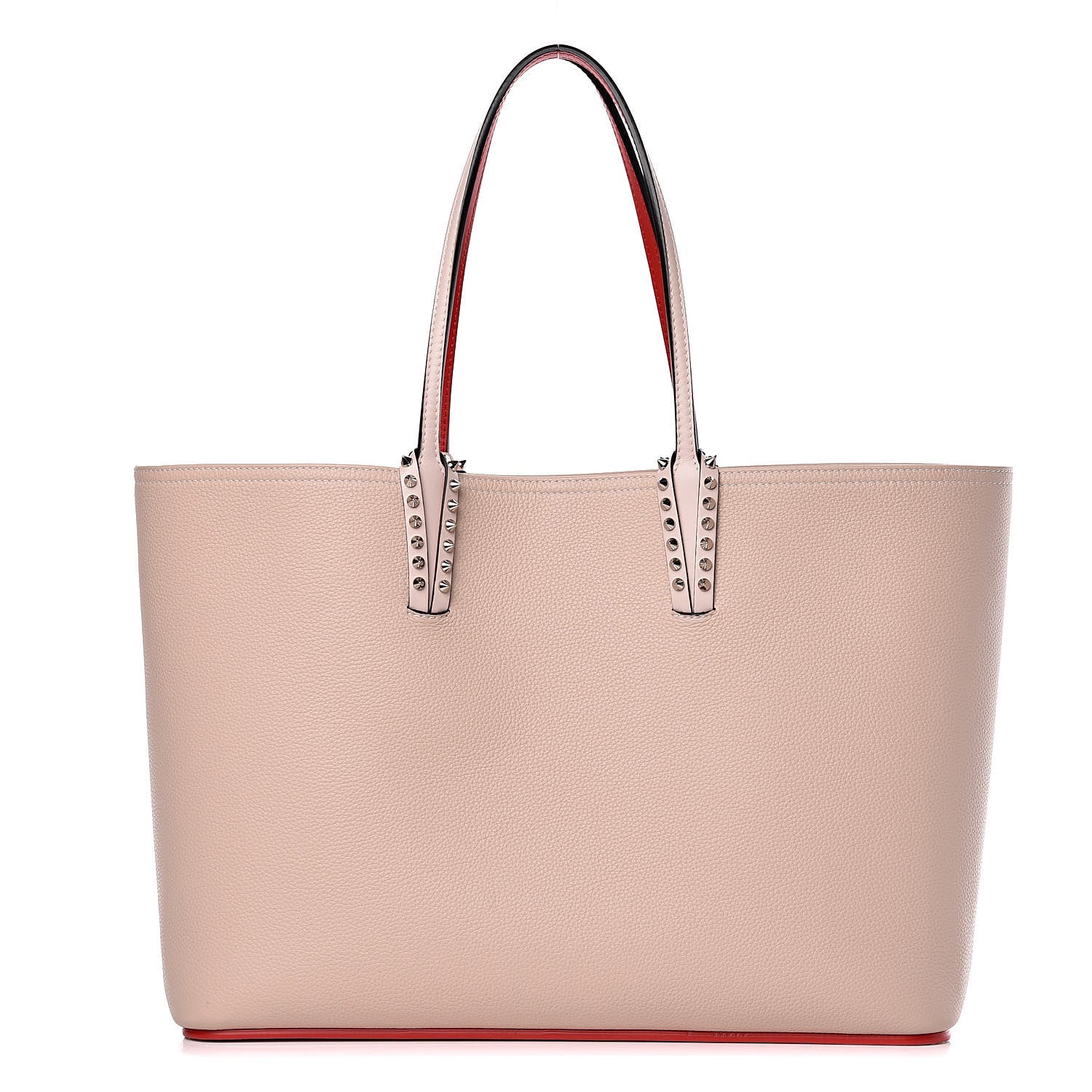 Christian Louboutin Calfskin Spikes East West Cabata Tote Ballerina 1 of 12