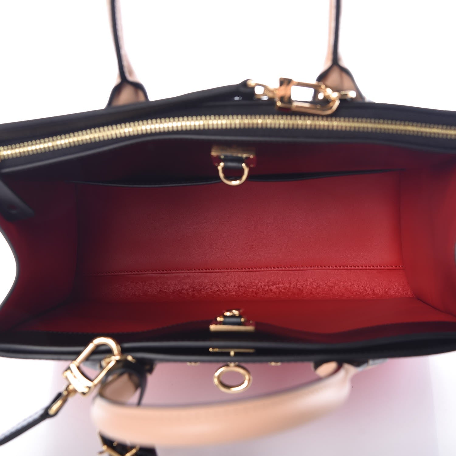 Louis Vuitton Calfskin City Steamer MM Rouge Black 6 of 18