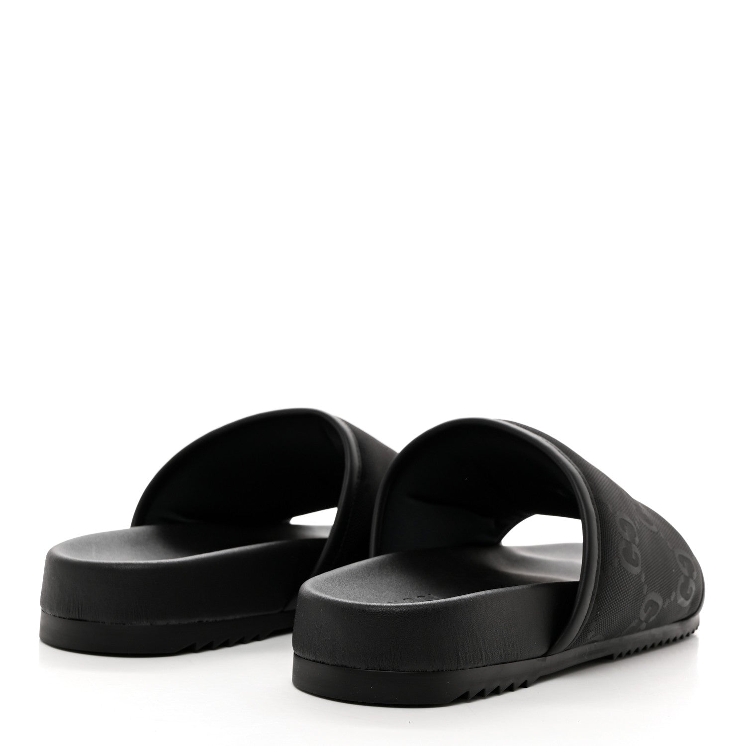Gucci Econyl Nylon Demetra GG Monogram Mens Off the Grid Slide Sandals 8 Black 4 of 8