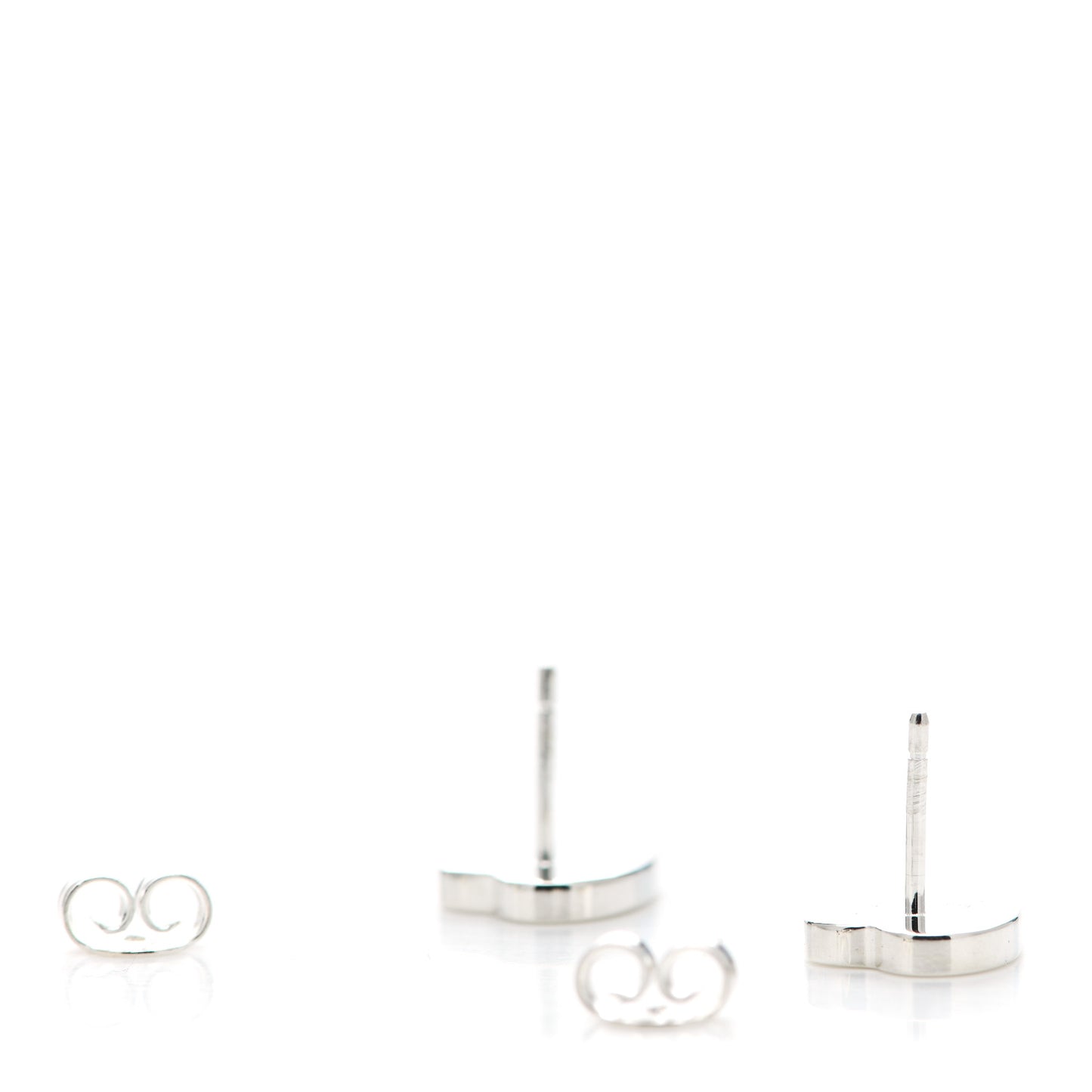 Sterling Silver Trademark Heart Stud Earrings