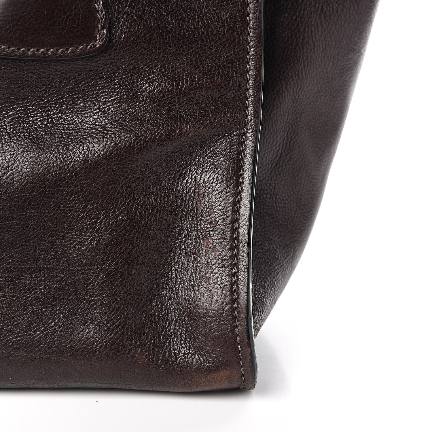 Prada Glace Calfskin Twin Pocket Tote Moro 7 of 13