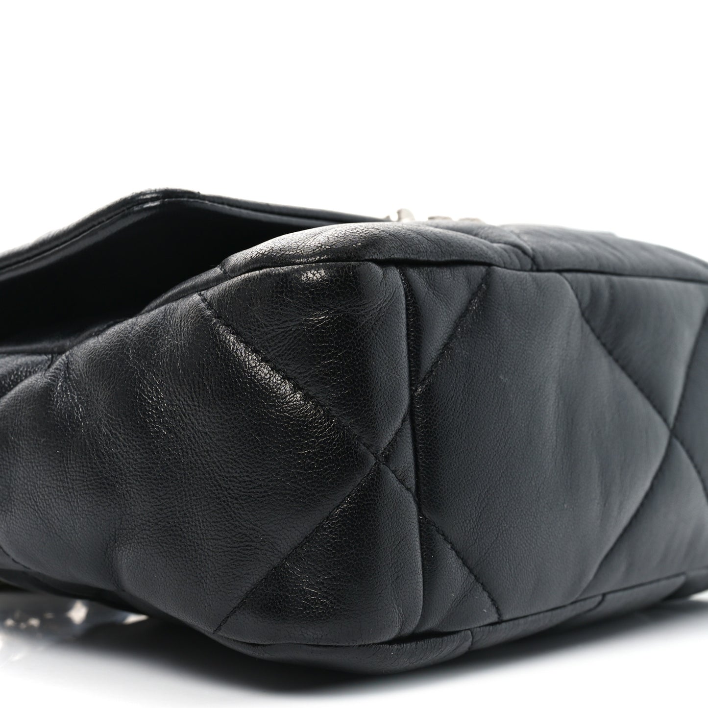 Lambskin Quilted Medium Chanel 19 Flap Black