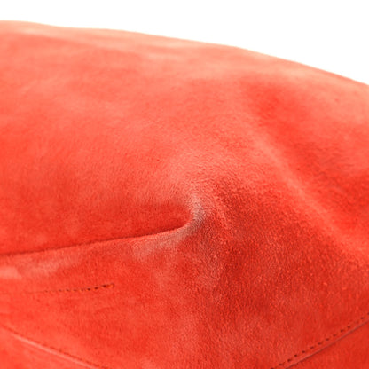 Alexander McQueen Suede Skull Knuckle Clutch Orange 13 of 14