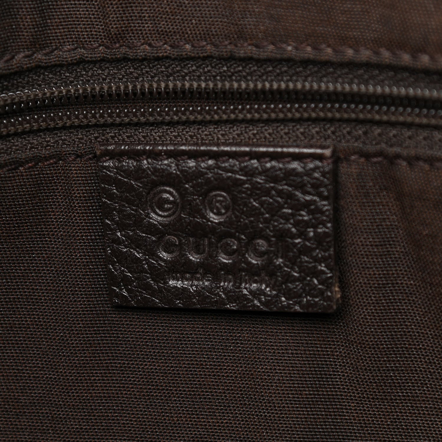 Gucci Canvas Britt Tote Dark Brown 5 of 22