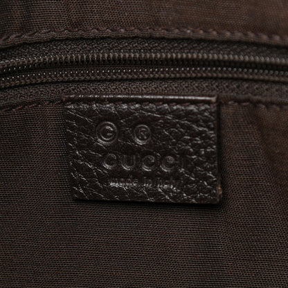Gucci Canvas Britt Tote Dark Brown 5 of 22