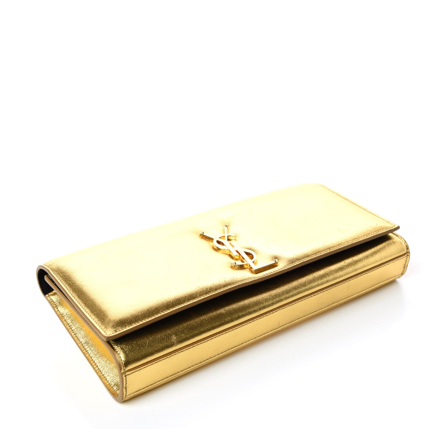 Metallic Calfskin Monogram Cassandre Clutch Ciad