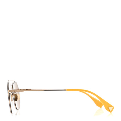 Fendi Metal Aviator Sunglasses FFM0022/S Yellow 3 of 8