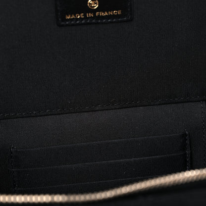 Chanel Lambskin Quilted Small Top Handle Vanity Case With Chain Black 10 of 11