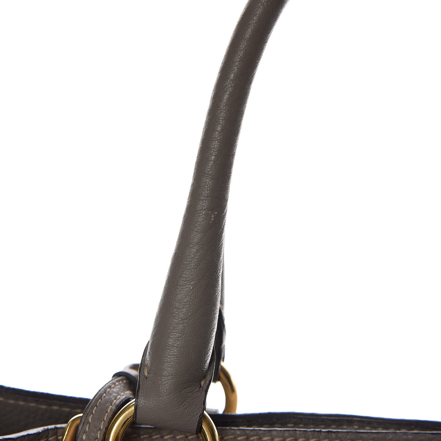 Vitello Daino Side Zip Tote Argilla