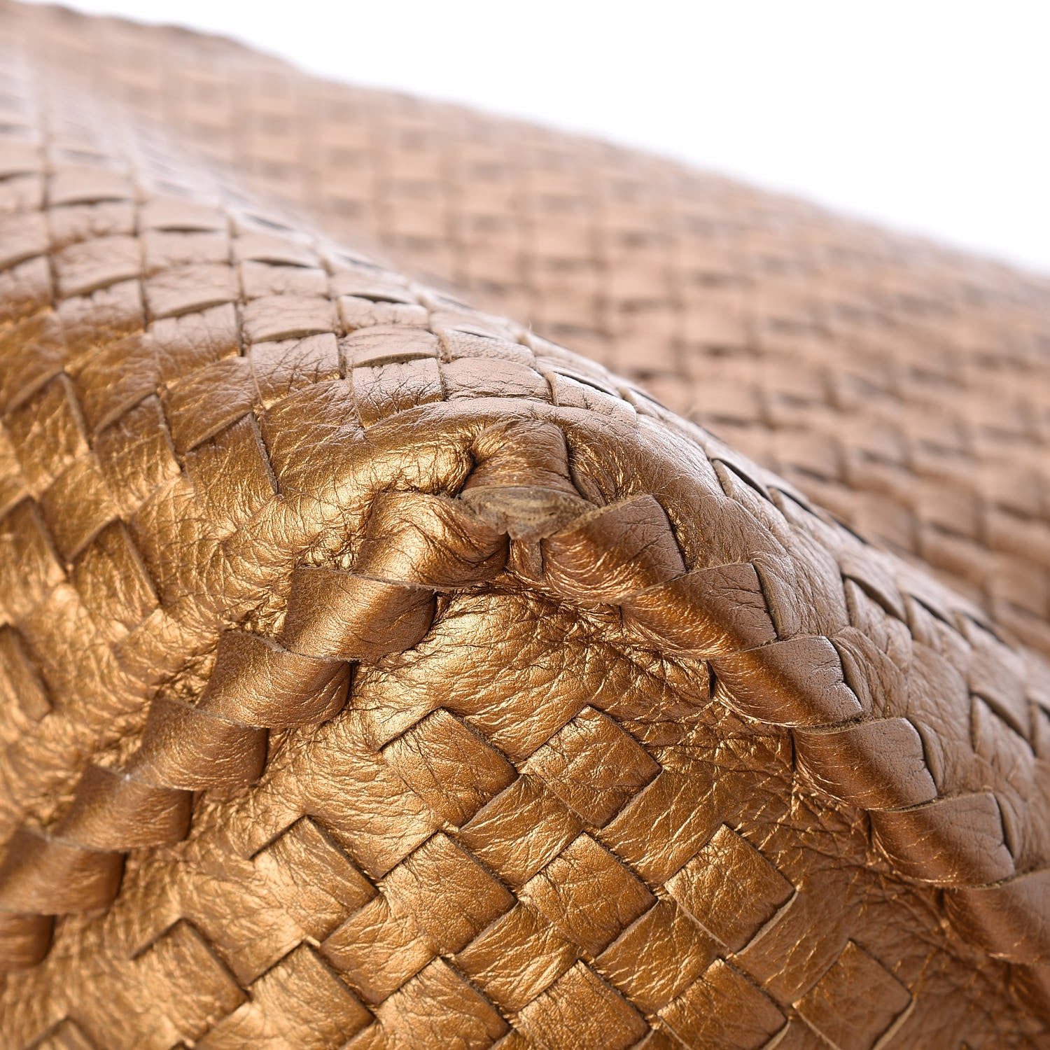 Bottega Veneta Cervo Intrecciato Shoulder Bag New Bronze 8 of 10
