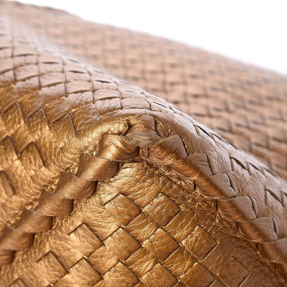 Bottega Veneta Cervo Intrecciato Shoulder Bag New Bronze 8 of 10