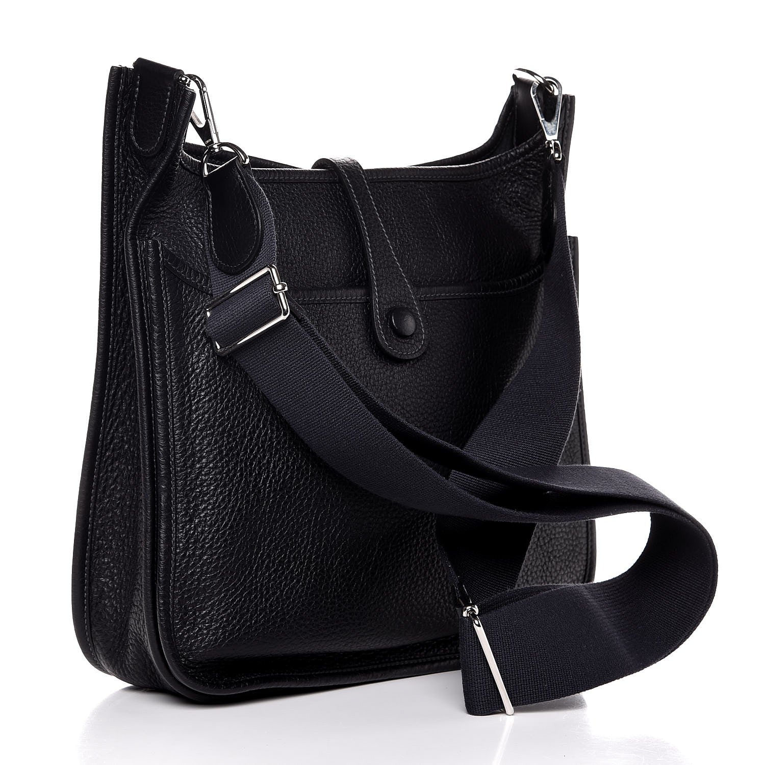 Hermes Taurillon Clemence Evelyne III PM Indigo 3 of 7